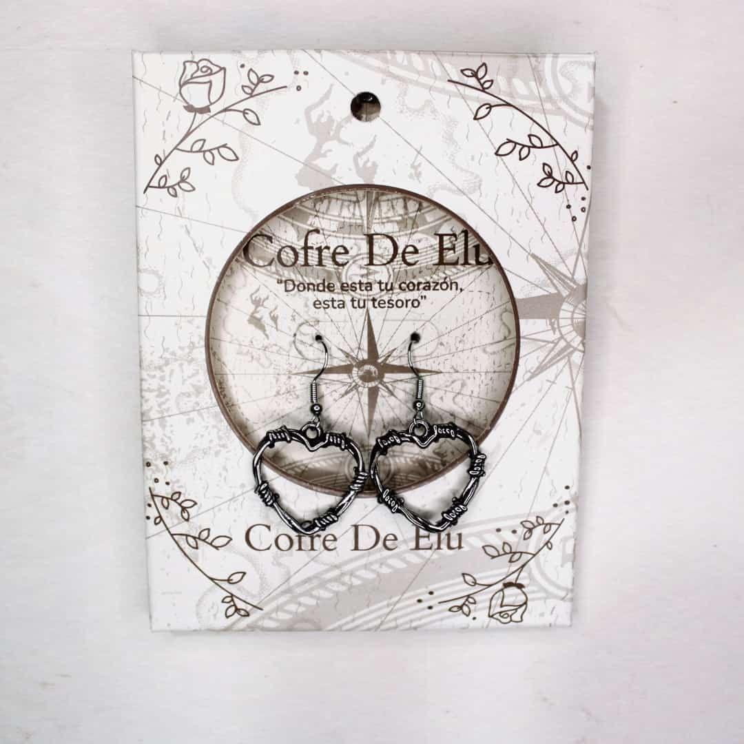 ARETES MINI CORAZONES PUAS