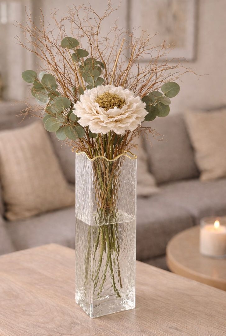 Florero Vidrio Labrado VENDIDO 