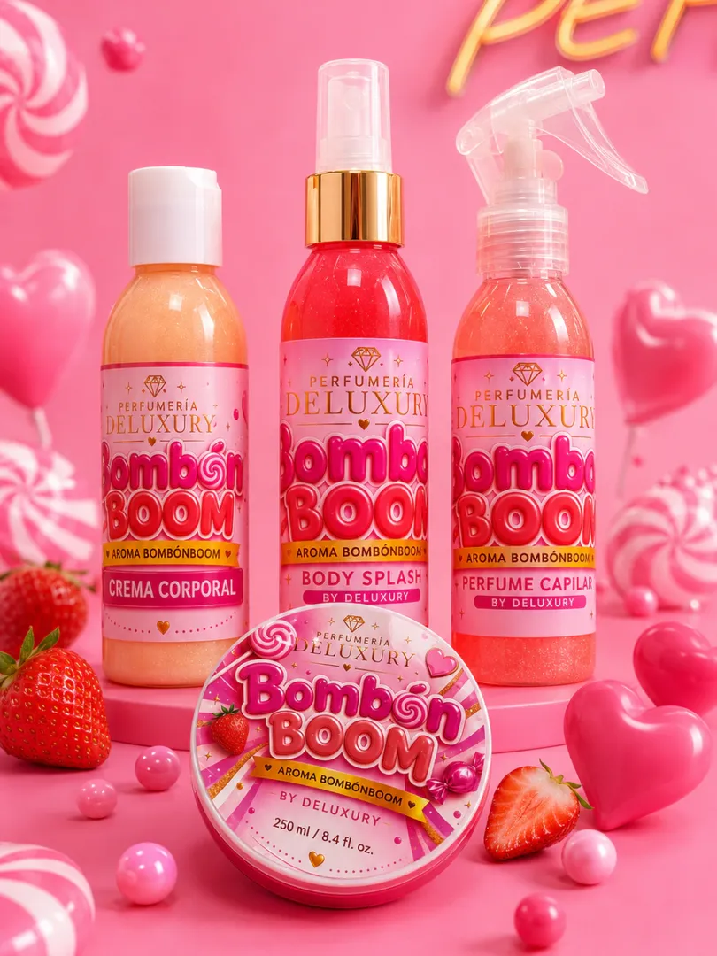 kit x4 bombón boom perfumería luxury