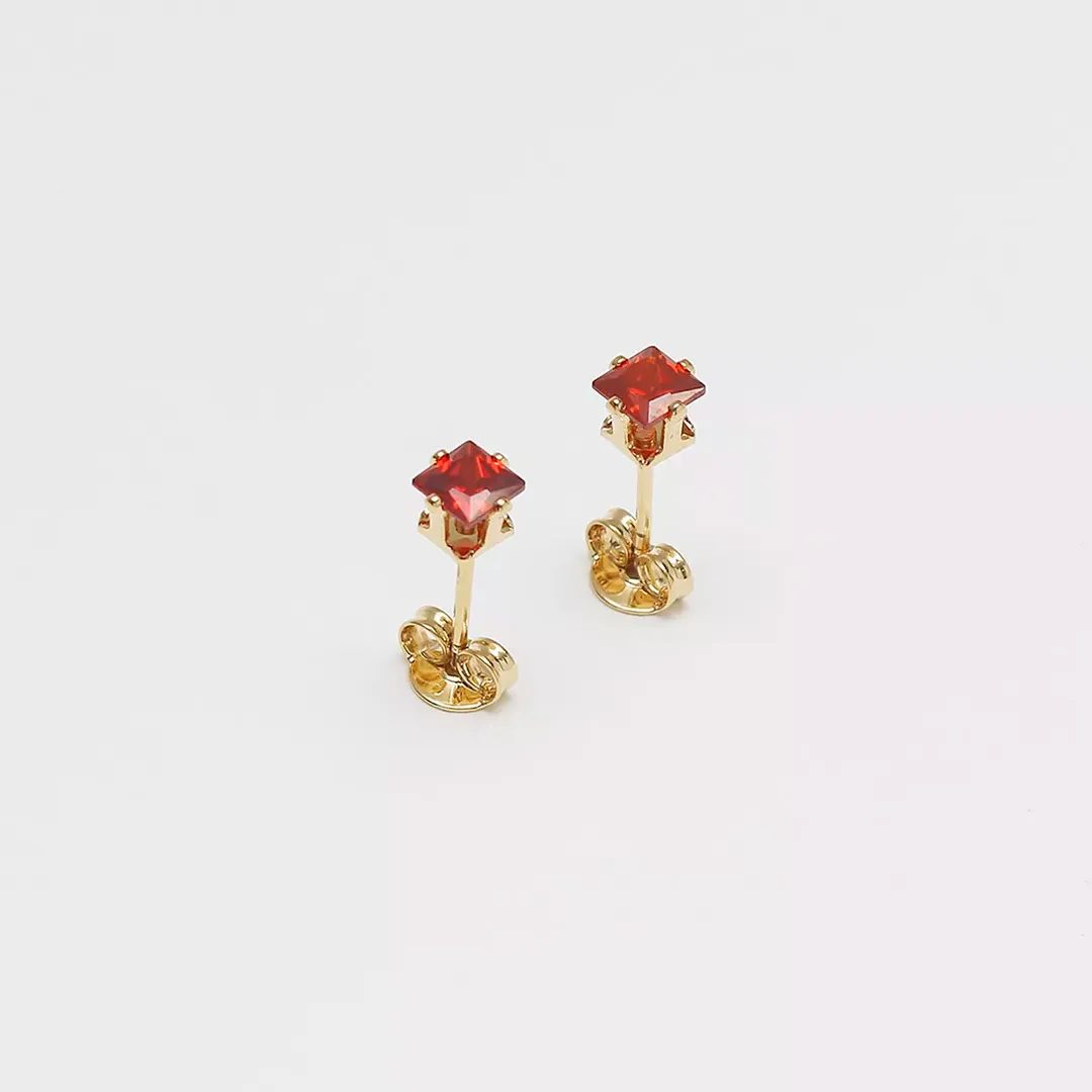 A Topo Circon Cuadrado ROJO