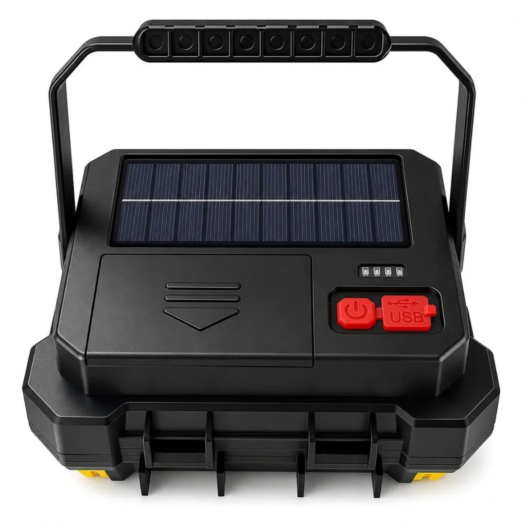 LINTERNA LED MULTIFUNCIONAL CON HERRAMIENTAS Y PANEL SOLAR