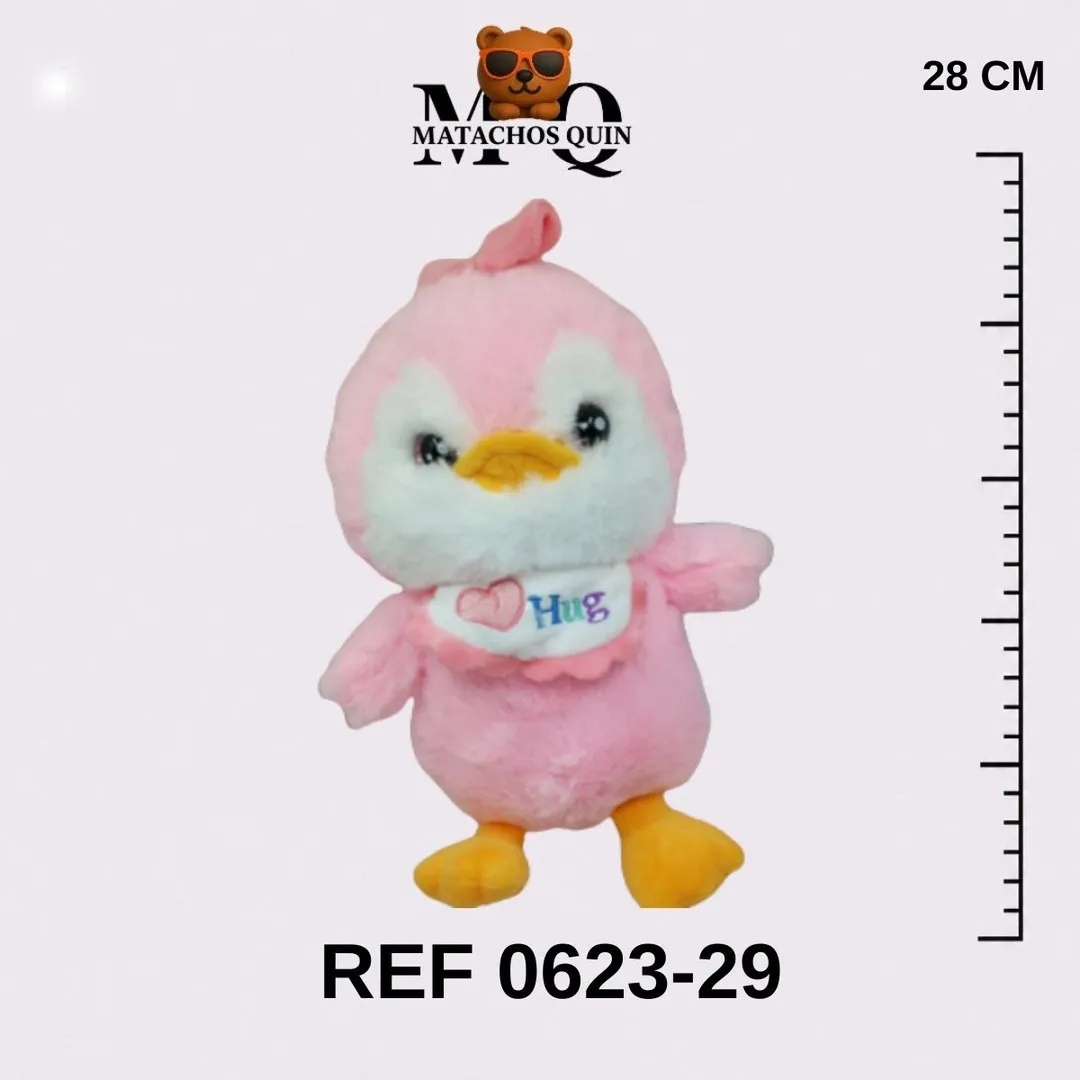 PINGUINA ROSA CON BABERO 
