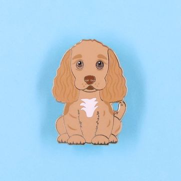 PIN COCKER SPANIEL CAFE - imagen 1