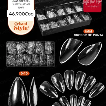 Uñas Press On Almond × 550pcs - imagen 1