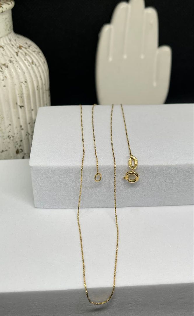 Cadena 45cm diamantada 0.9mm