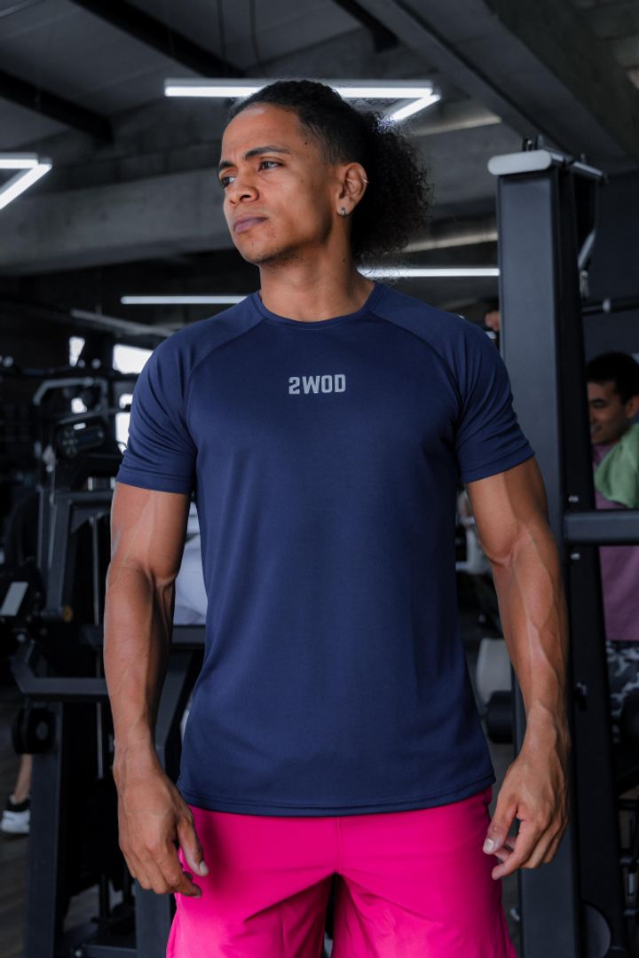 CAMISETA SLIM FIT AZUL NAVY