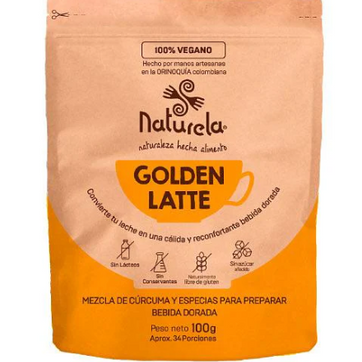 Imagen del producto GOLDEN LATTE MEZCLA DE CURCUMA Y ESPECIES X 100GR NATURELA