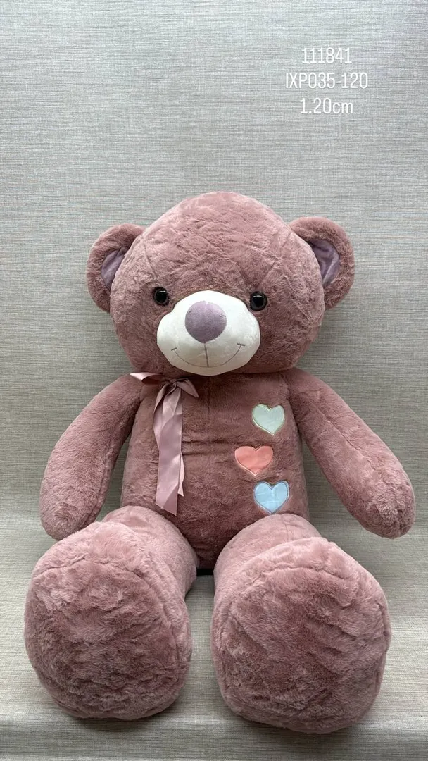 OSO PATAS LARGAS CON BORDADO Y CINTA 1.2O CM
