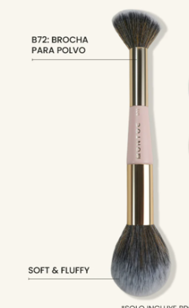 Brocha B72 Individual Doble Humide para Polvo - Brocha doble Powder Brush