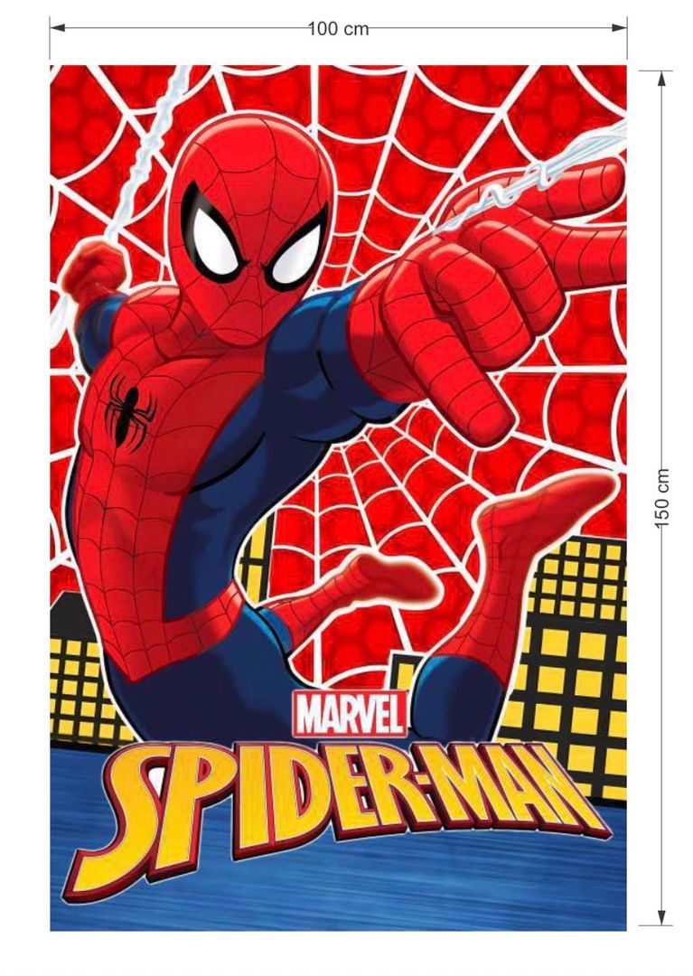 FONDO EN TELA 1 X 1.50 CM SPIDERMAN