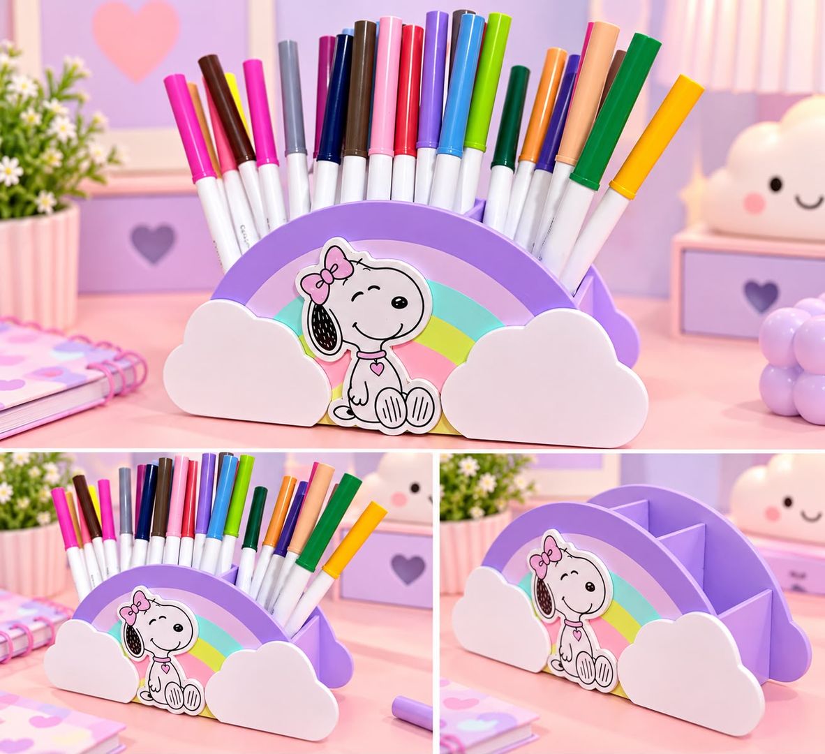 Organizador Snoopy Lila