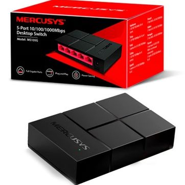 Switch de Red Mercusys 5 puertos Gigabit - imagen 1