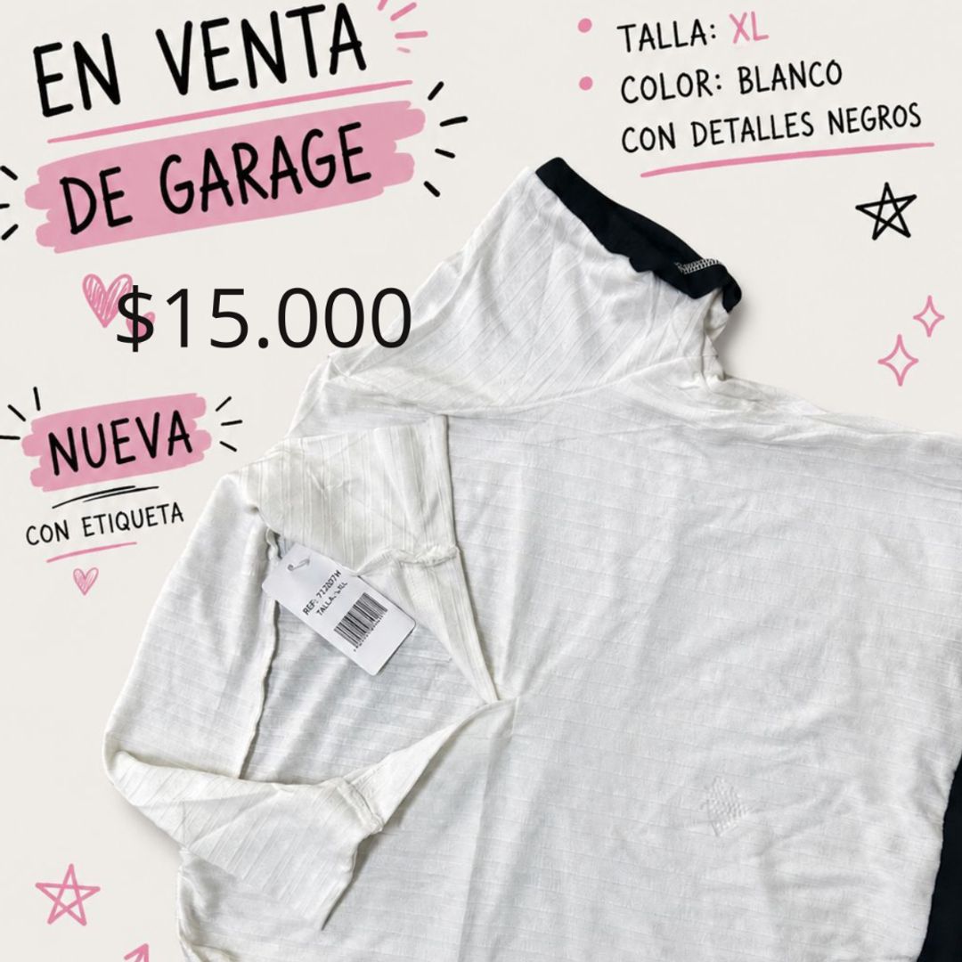 Camiseta cuello mujer XL