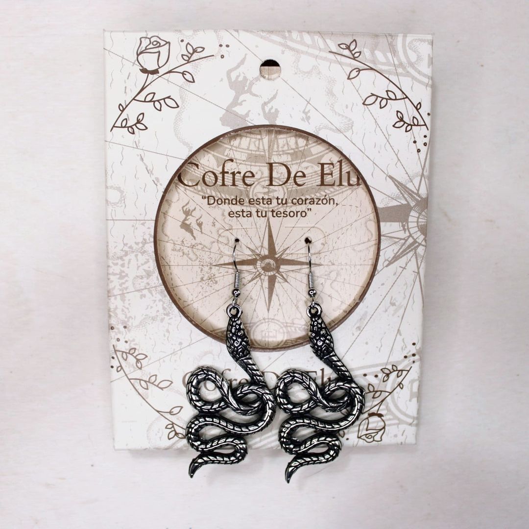 ARETES CULEBRA ENTRELAZADA 