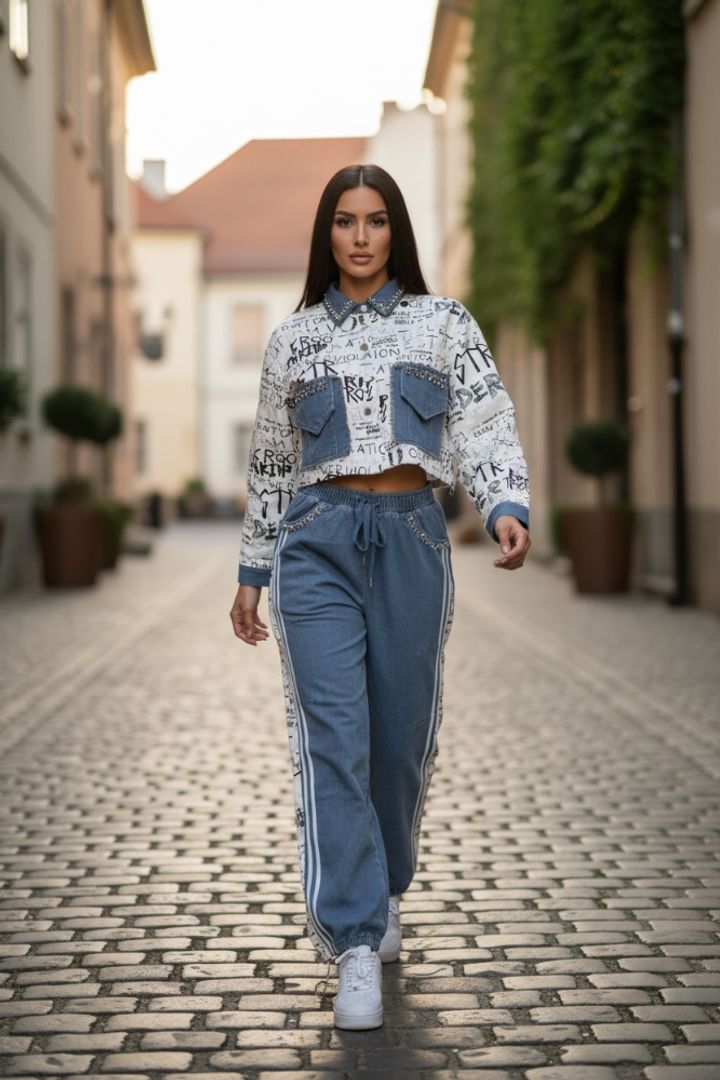 CONJUNTO NEWSPAPER WHITE 