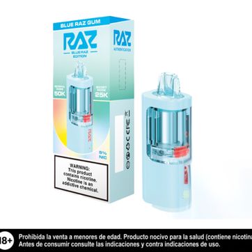 Imagen del producto Raz Pod Blue Raz Gum 50.000 Puffs