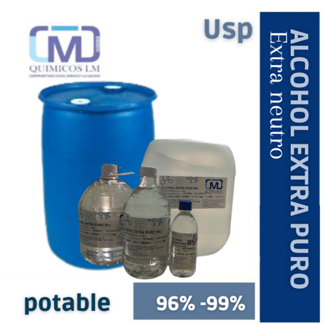 ALCOHOL POTABLE / EXTRA PURO 96-99%