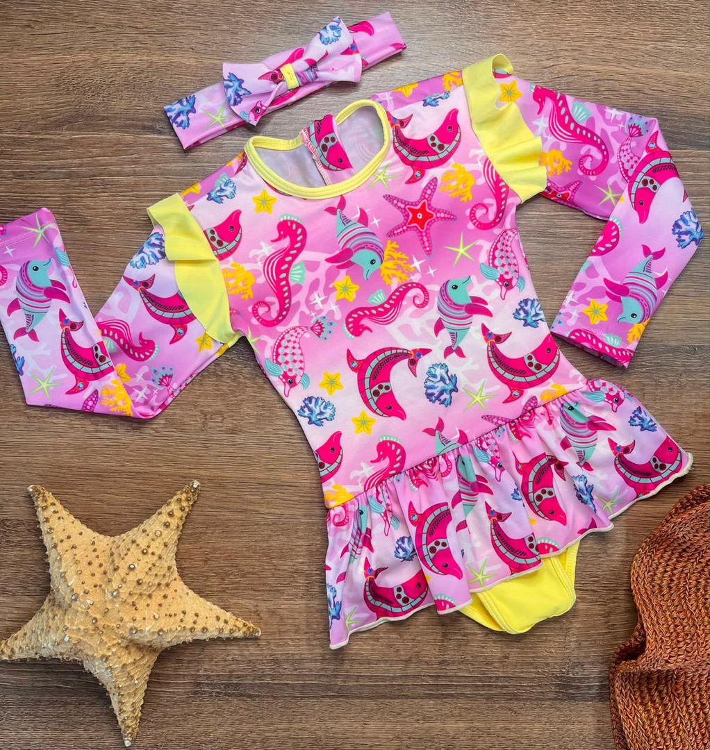 VESTIDO BAÑO BEBE 