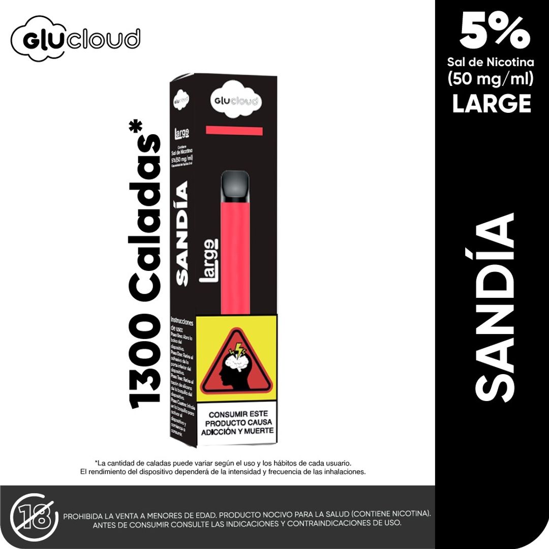 Glucloud Sandia 1300 Puffs Large