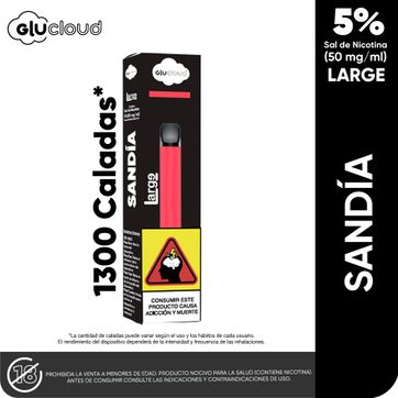 Imagen del producto Glucloud Sandia 1300 Puffs Large