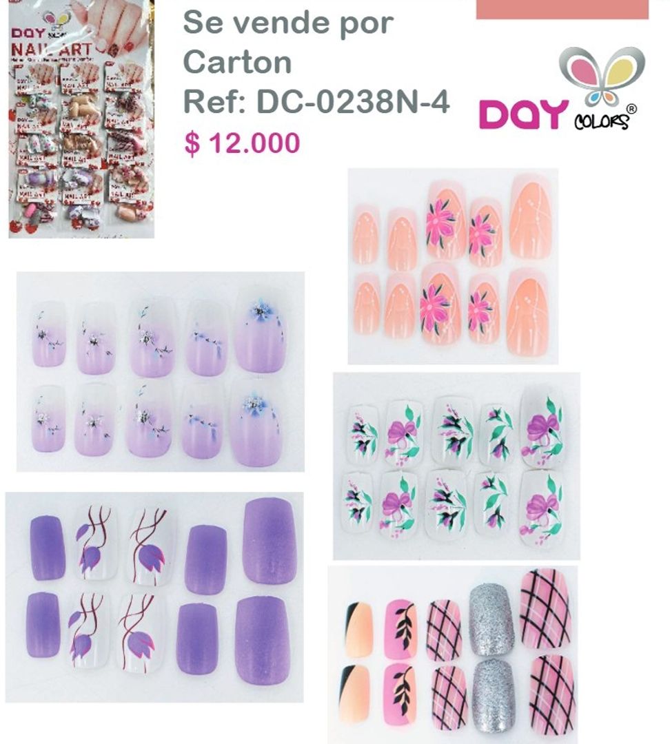 DC0238N-4 UÑAS DECORADAS