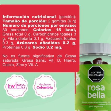 Rosa bella latina gomitas  - imagen 6
