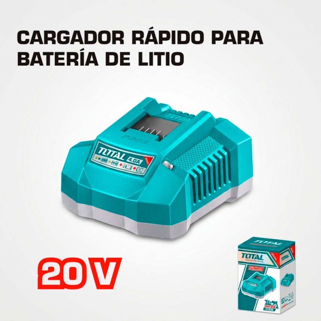 CARGADOR PARA BATERIA 20V 4AH 
