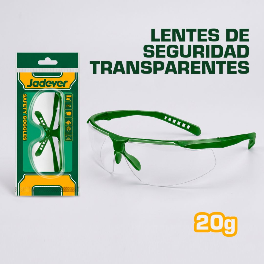 LENTES DE SEGURIDAD TRANSPARENTES LIGERO
