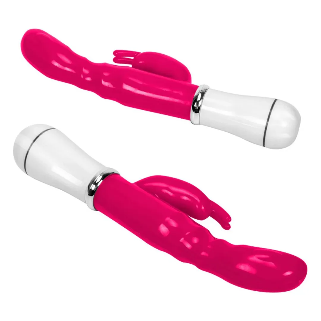 VIBRADOR CON ESTIMULADOR DE CLÍTORIS G POINT RECARGABLE