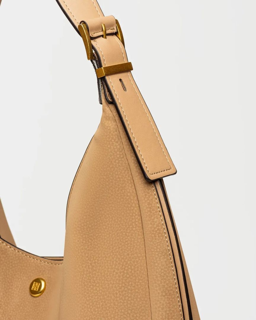 BOLSO RAW EFECTO CUERO TAUPE