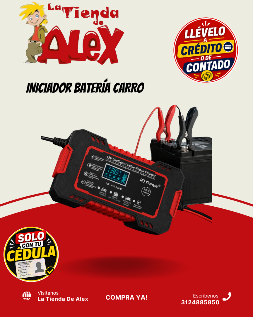 INICIADOR BATERÍA CARRO