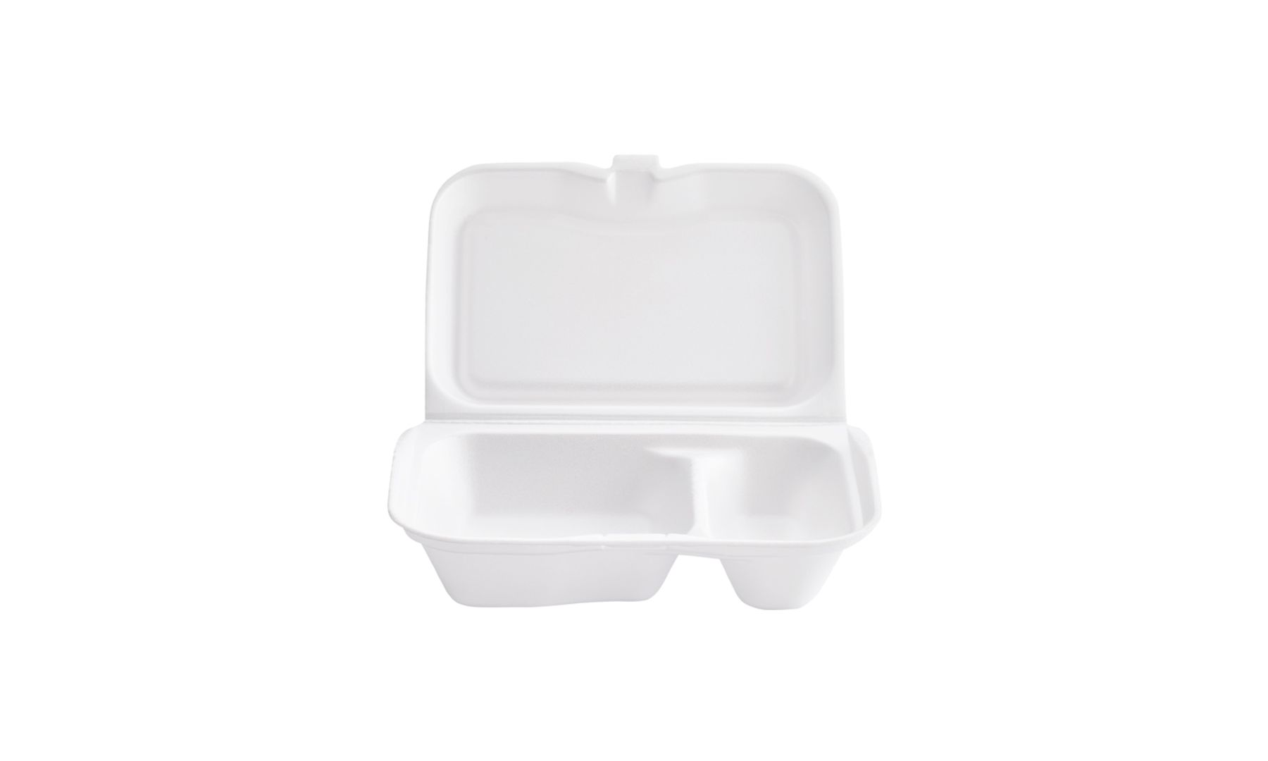   H. PORTA COMIDA ESPUMADO J2, 2 DIVISIONES BLANCO DARNEL PACA X 200 UND 