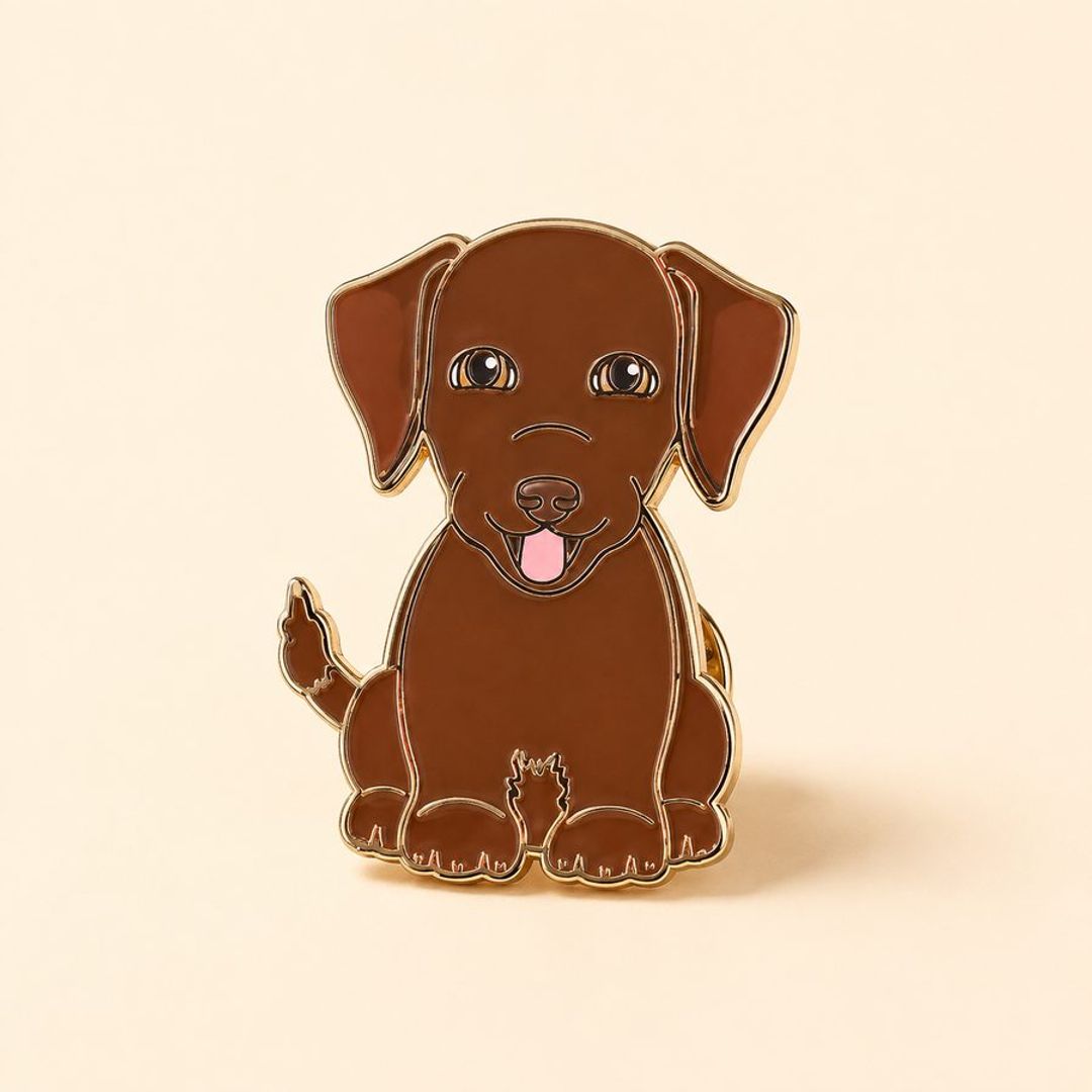 PIN LABRADOR CHOCOLATE