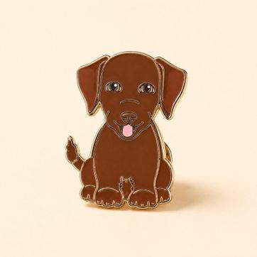 PIN LABRADOR CHOCOLATE - imagen 1