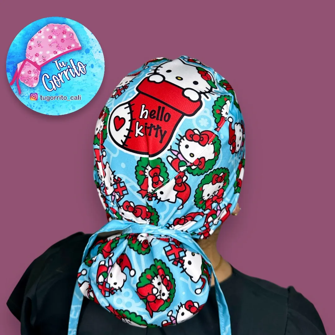 Hello kitty Navidad azul claro 