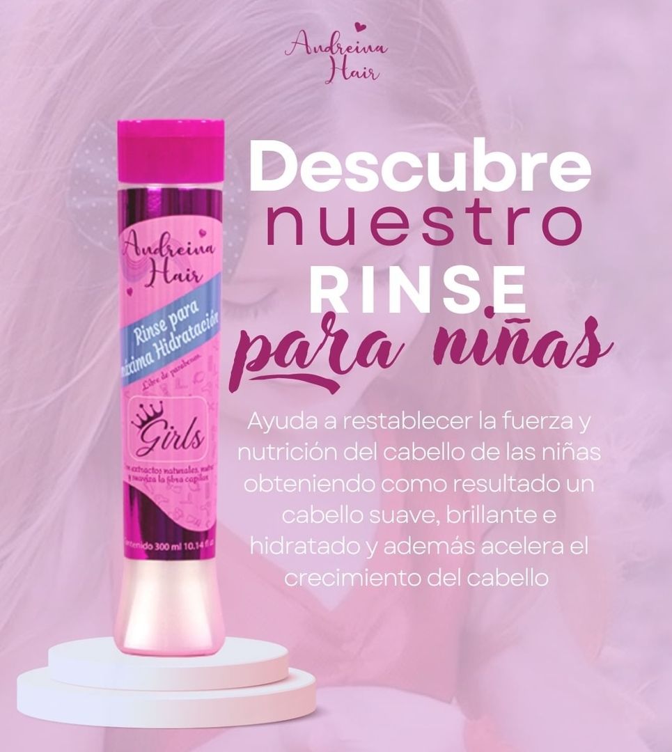 Shampoo + Acondicionador para niñas , ANDREINA HAIR 