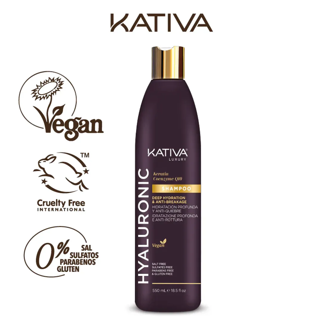 SHAMPOO HIALURONICO Q10 550ML KATIVA