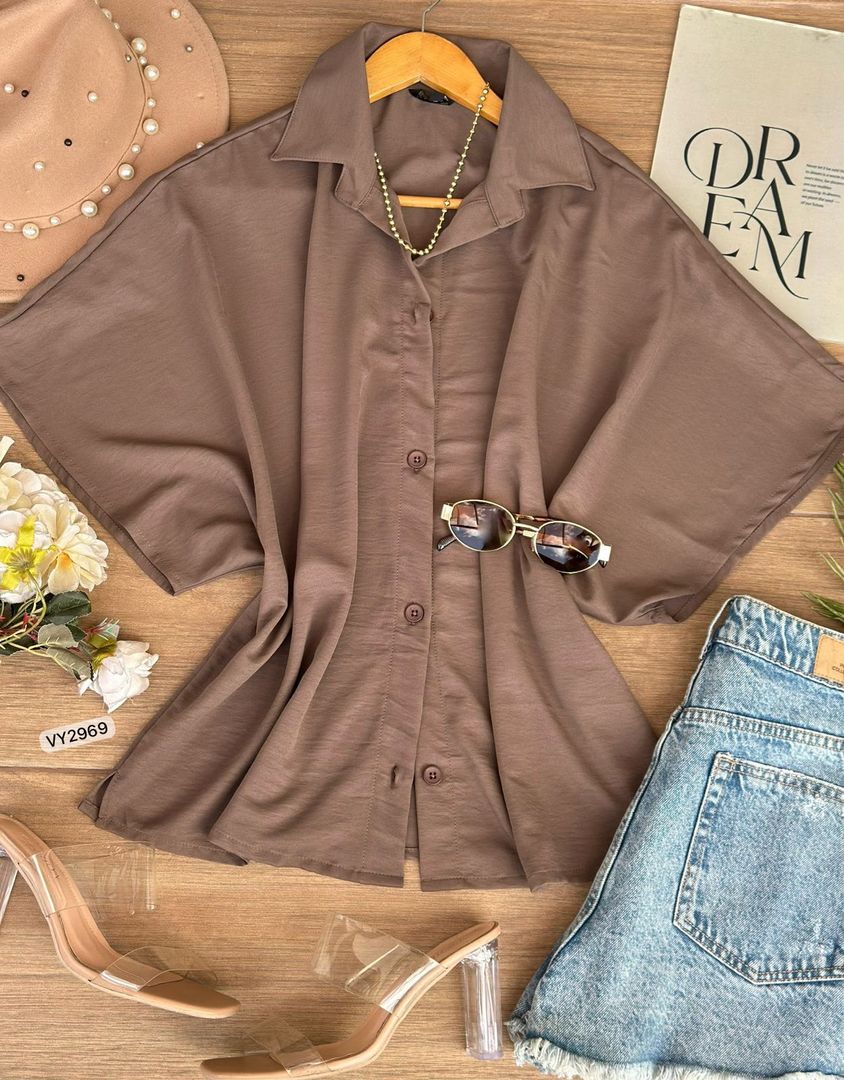 CAMISERA MANGA ANCHA VY2969