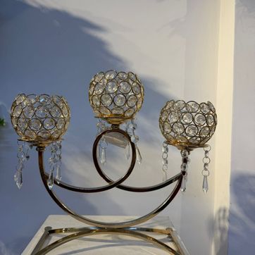 Imagen del producto CANDELABRO X 3 CROMADO DORADO