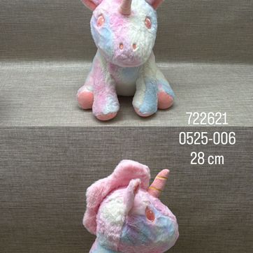 Imagen del producto UNICORNIO CON MATICES AZULES Y LILAS 28 CM