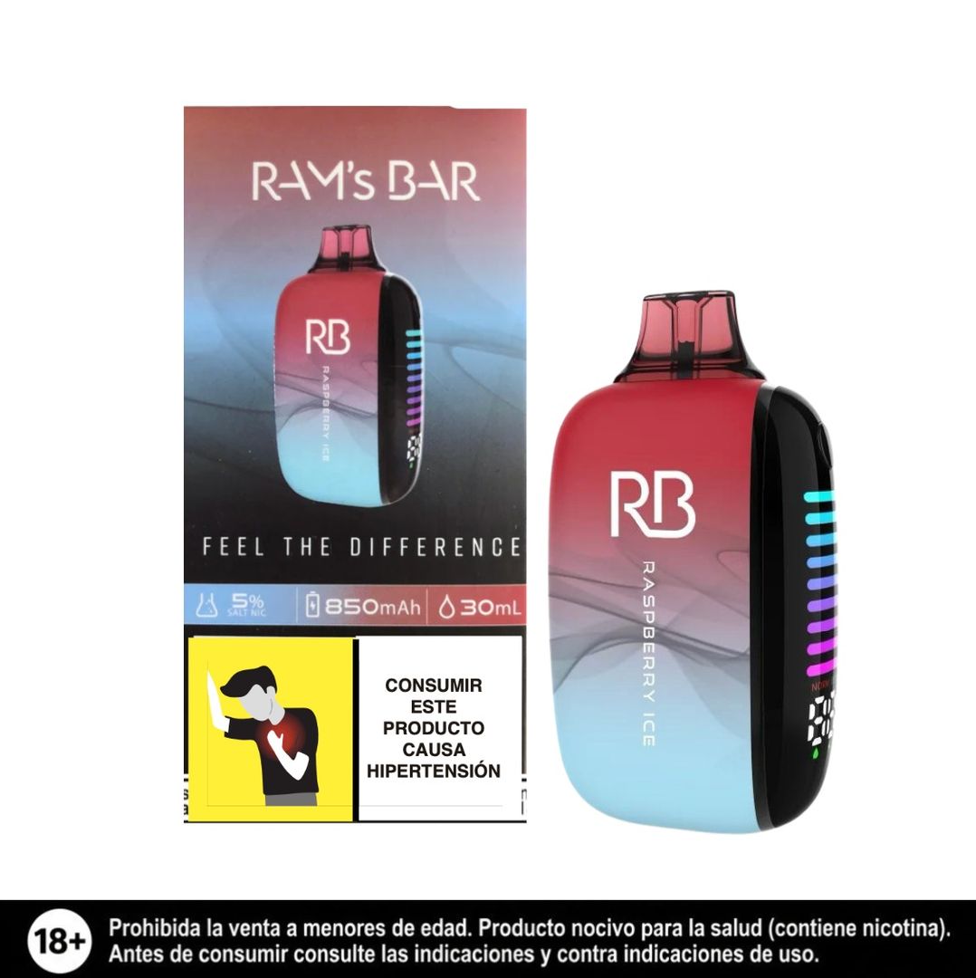 Rams Bar Raspberry Ice 30.000 Puffs