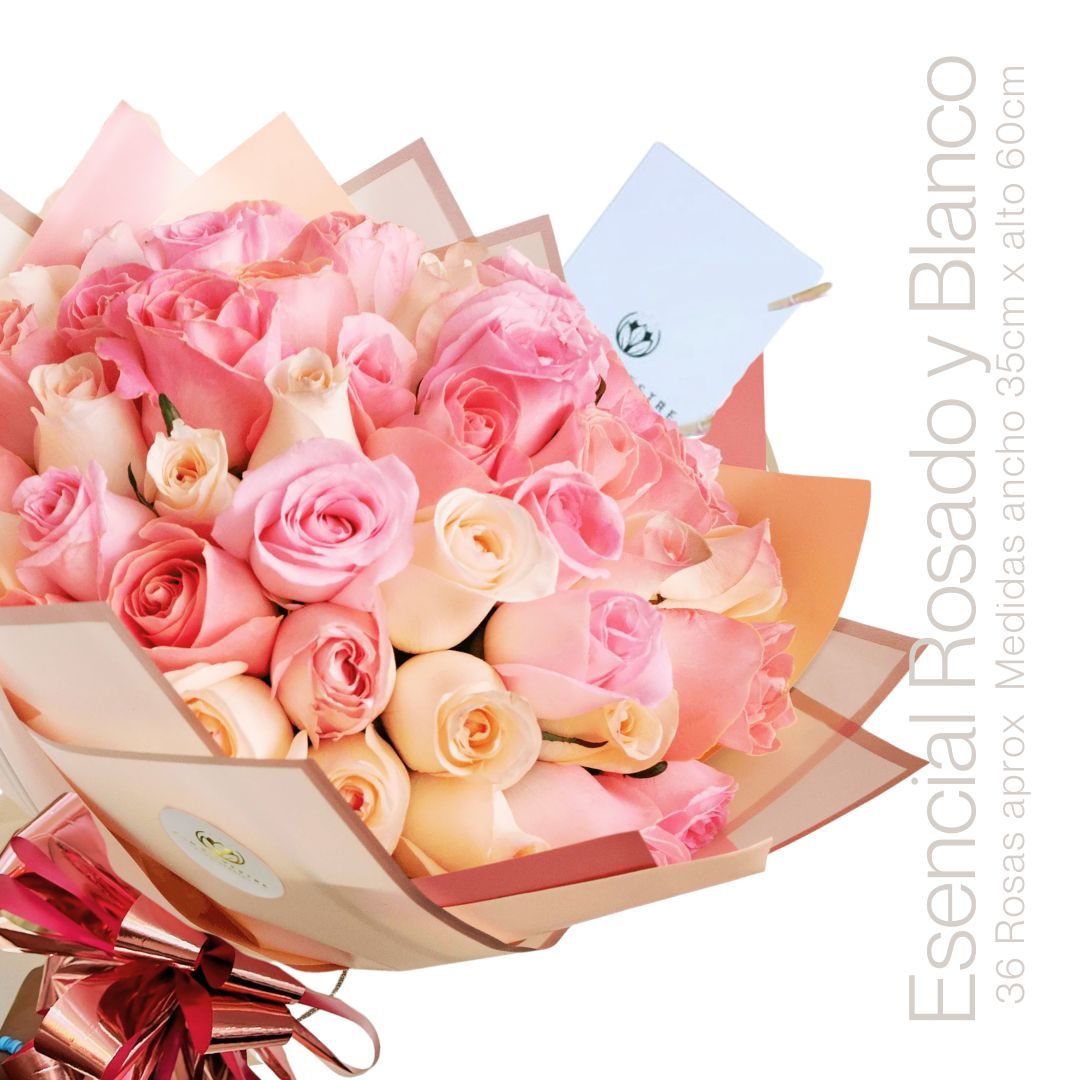 BOUQUET ESENCIAL ROSA BLANCO