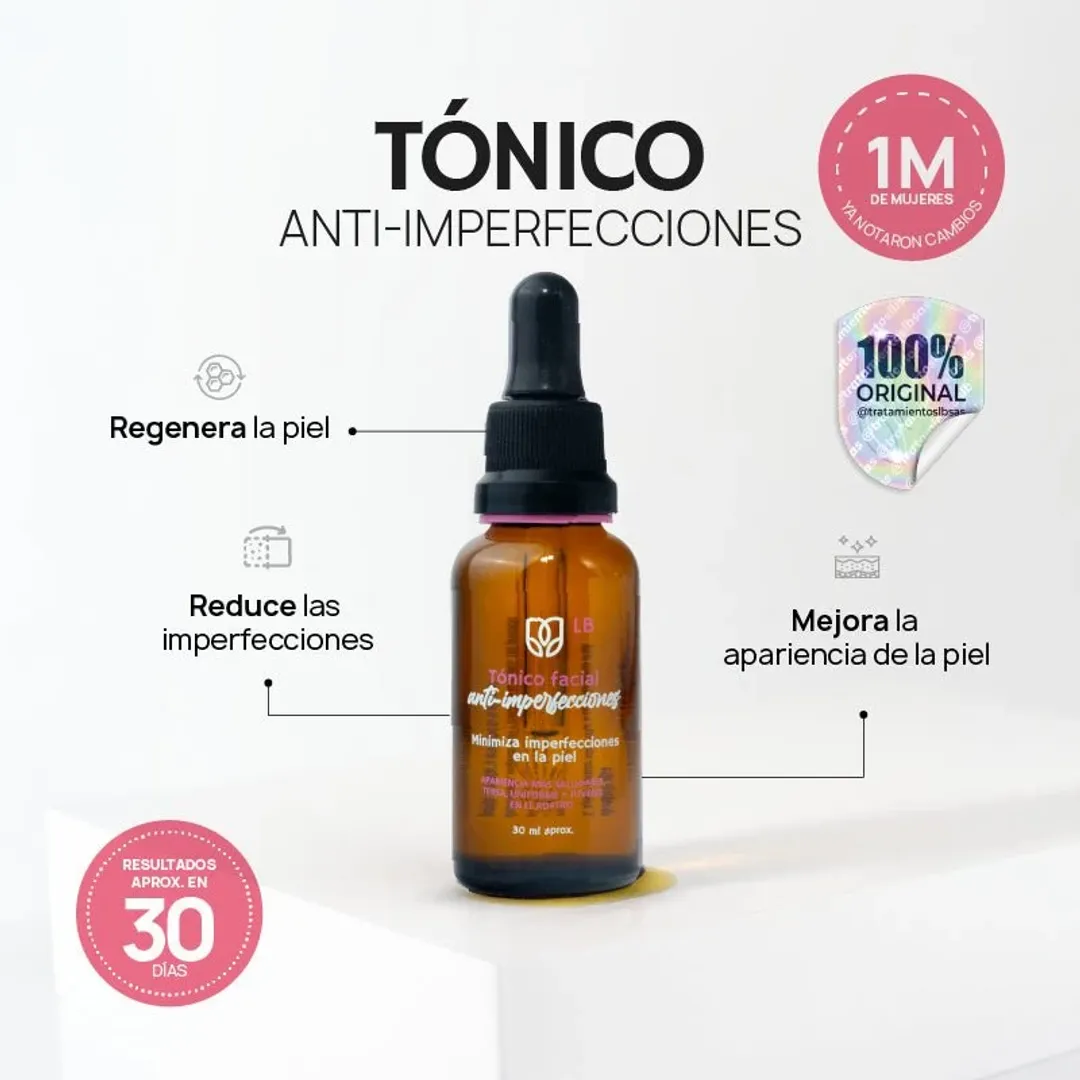 Tónico facial anti imperfecciones 