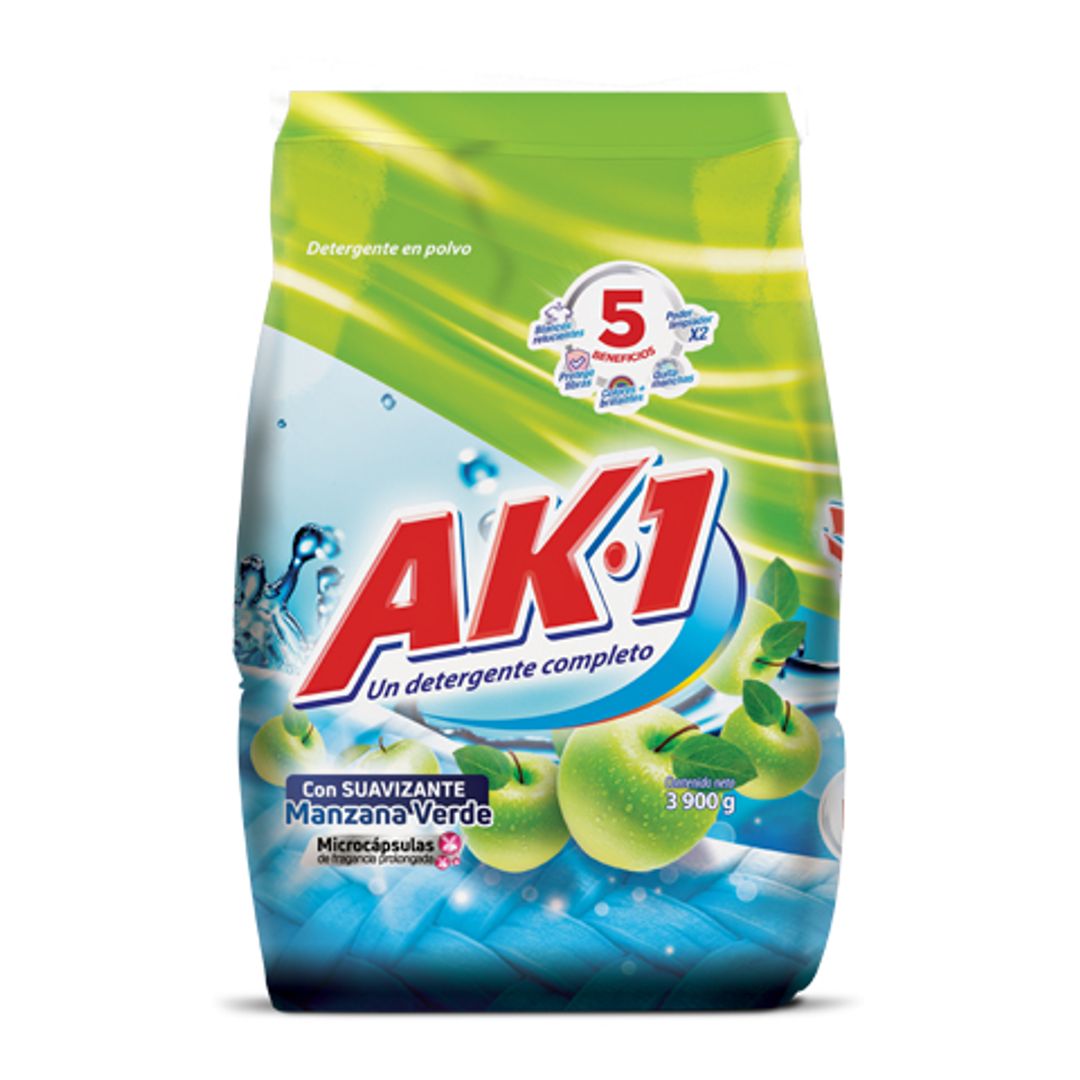 DETERGENTE EN POLVO AK1 MANZANA X 450 GR