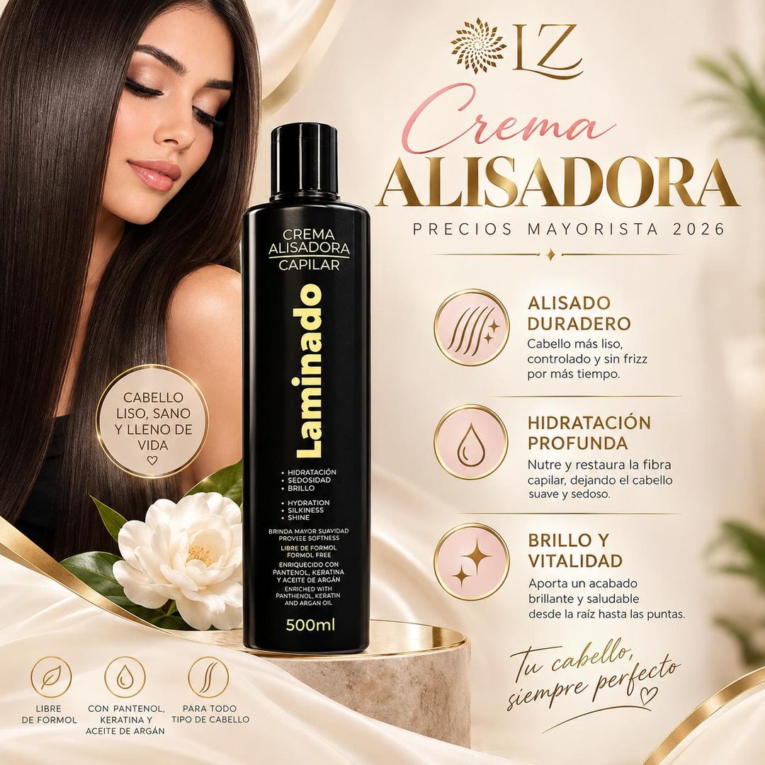 PRODUCTOS LZ CREMA ALISADOR LAMINADO 500 ML