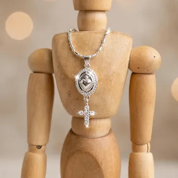 Collar Corazón Sangre de cristo - imagen 1