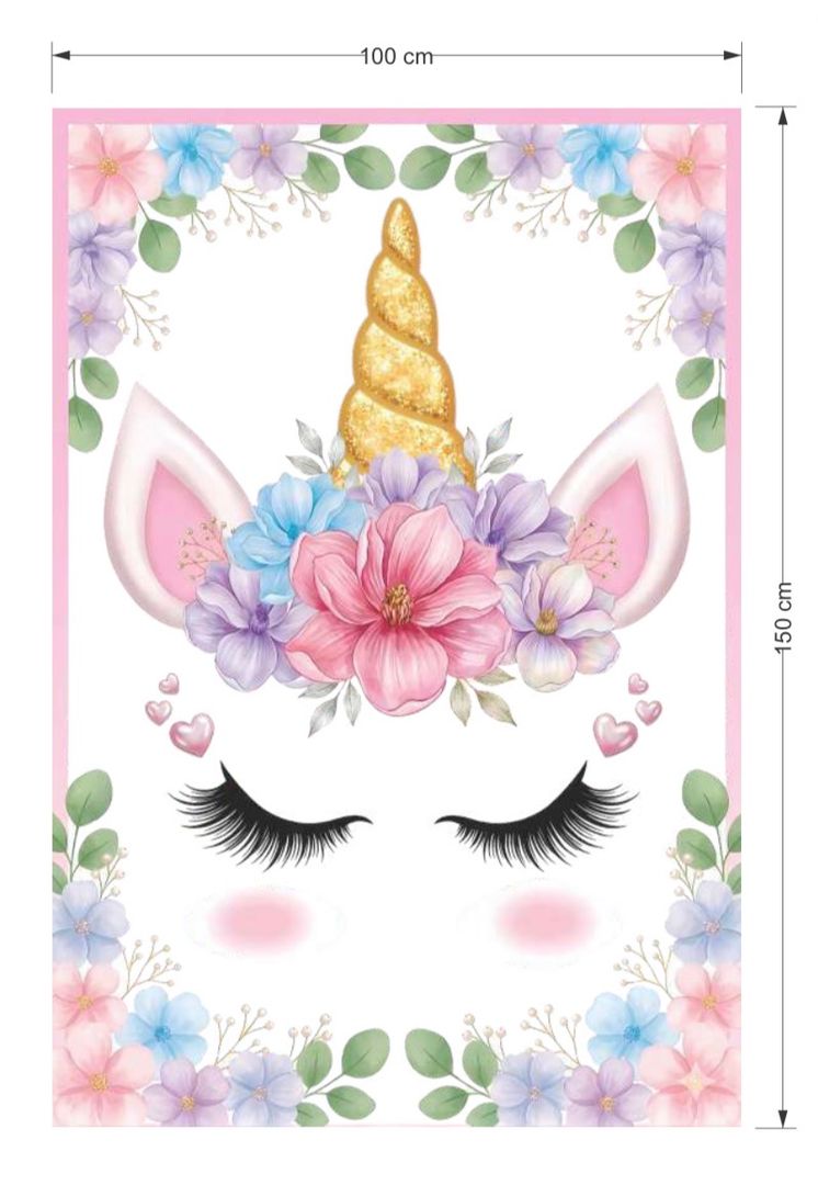 FONDO EN TELA 1 x 1.50 UNICORNIO