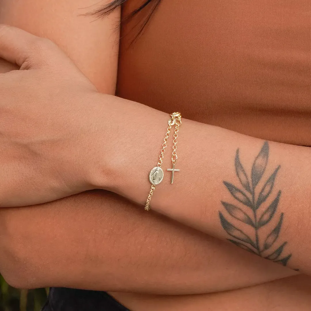 P Virgen Milagrosa Mini 16.5 cms Extensor Cruz