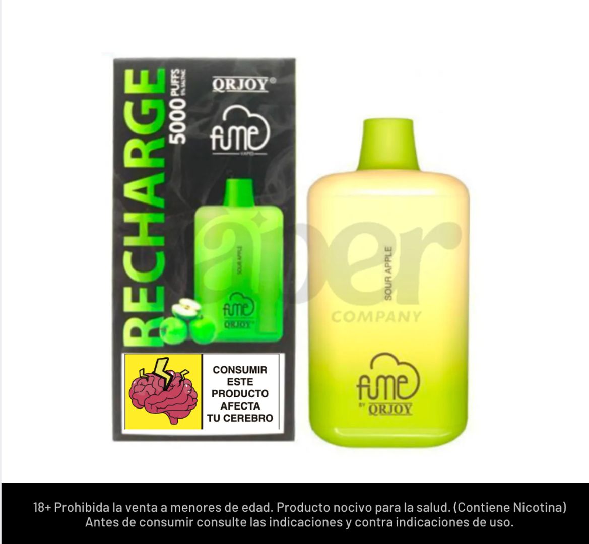 Fume Recharge Sour Apple 5000 Puffs