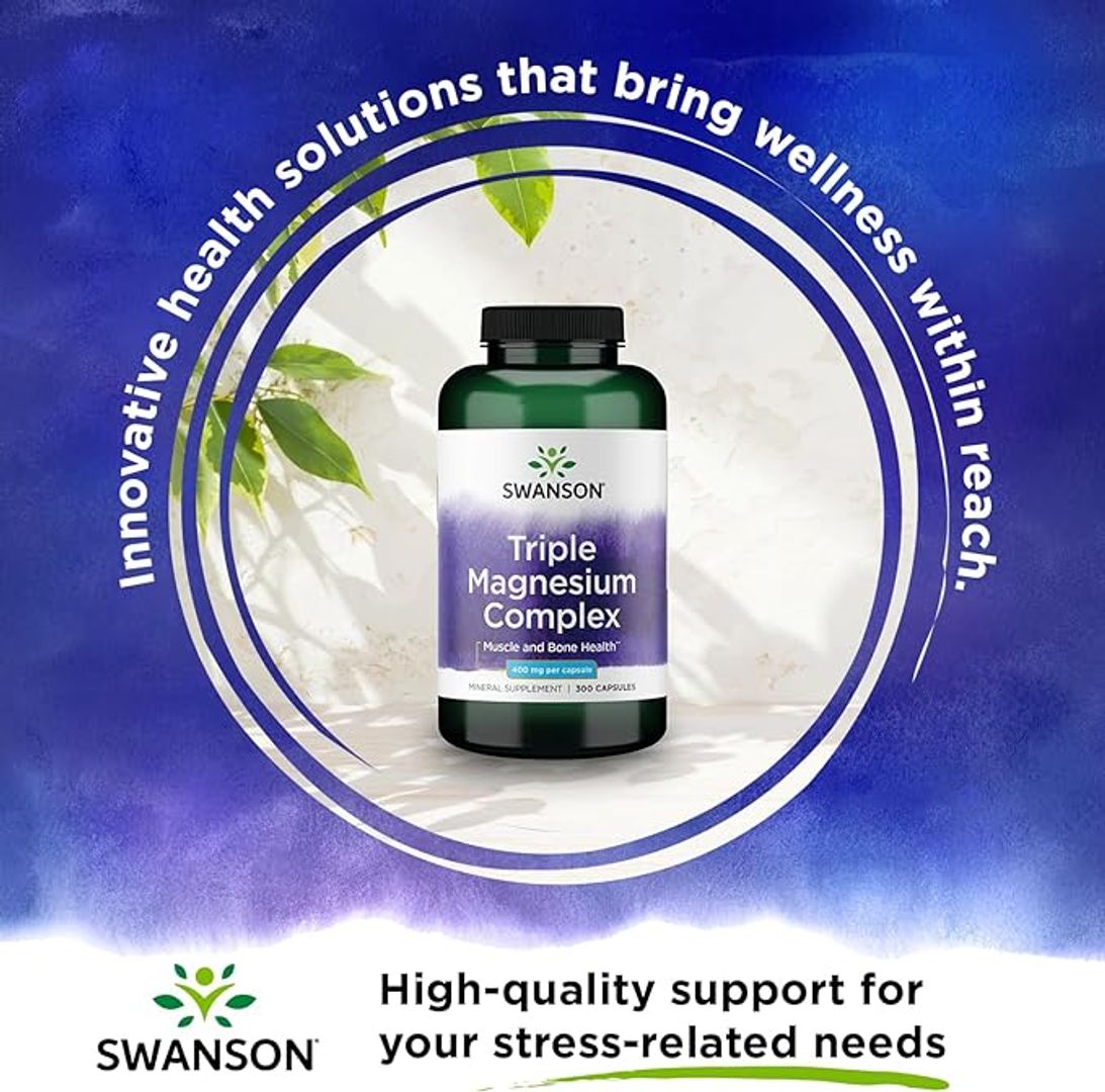 Triple Magnesio Complex 400mg SWANSON 300cap 